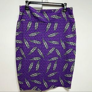 EUC Lularoe Large Cassie skirt purple